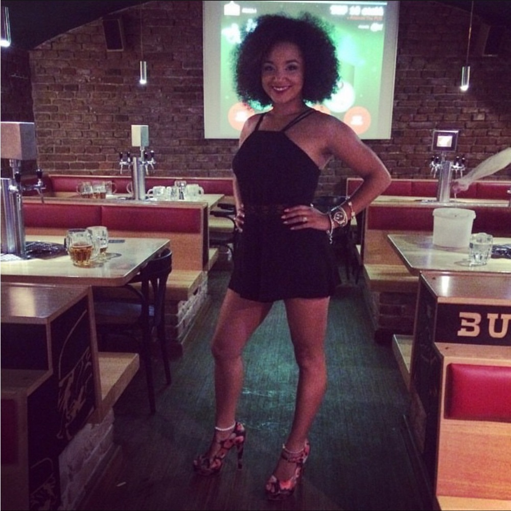 Flirty Black Romper